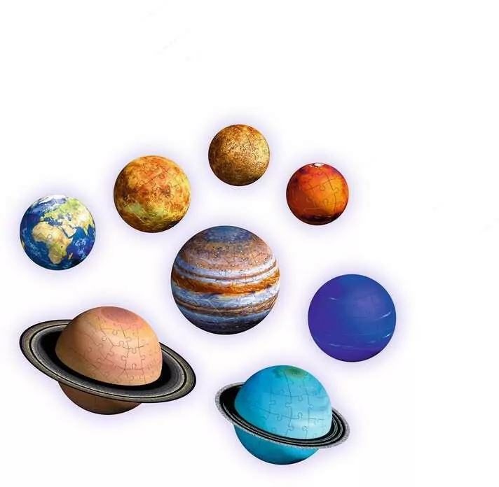 Ravensburger. Puzzle 522. Układ Planet 3D - tantis.pl