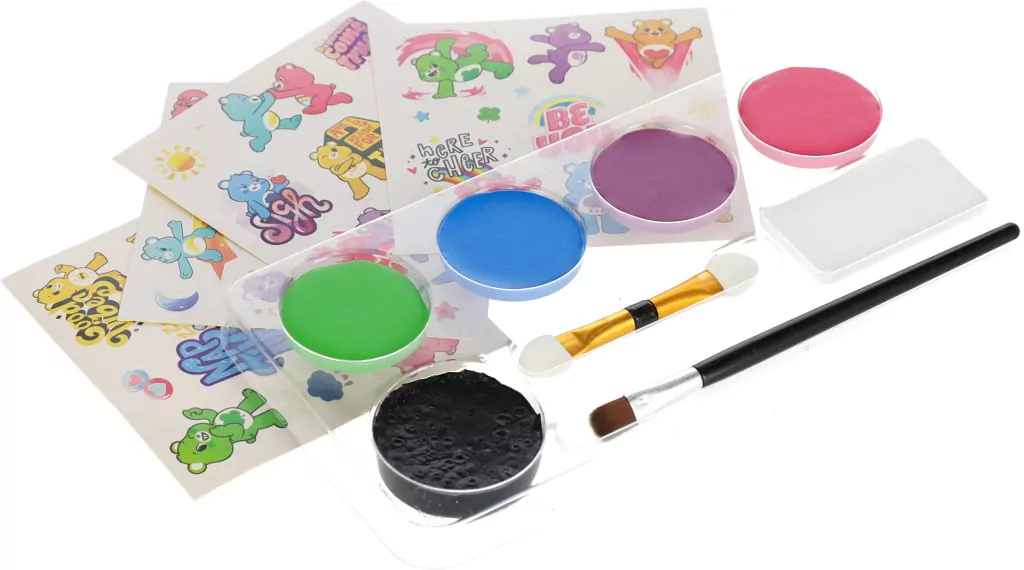 Farby do malowania twarzy z naklejkami. Care Bears - tantis.pl