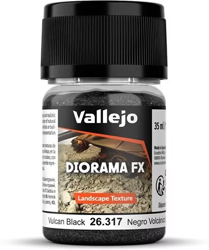 Vallejo: 26.317 - Diorama FX - Landscape Textures - Vulcan Black (1-2 mm) - tantis.pl