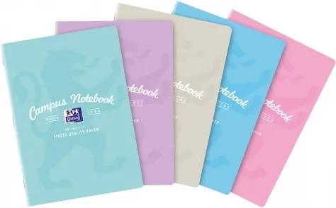 Zeszyt Oxford Campus Pastel A5/60k linia z marginesem, 1 szt - tantis.pl