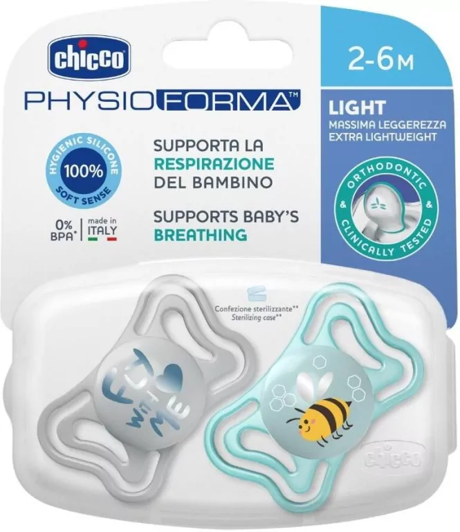 Smoczek uspokajający PhysioForma Light nieb 2-6m - tantis.pl