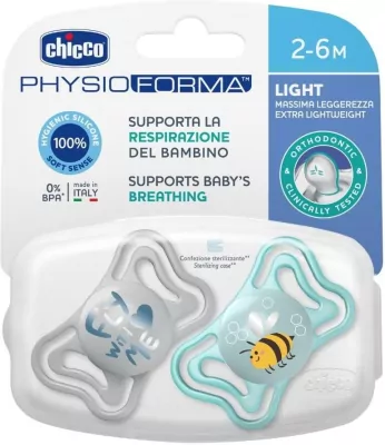 Smoczek uspokajający PhysioForma Light nieb 2-6m