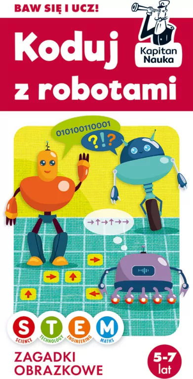 Koduj z robotami. Zagadki obrazkowe. Kapitan Nauka - tantis.pl