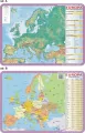 Podkładka edukacyjna. Europa - mapa ogólnogeograficzna i polityczna - tantis.pl