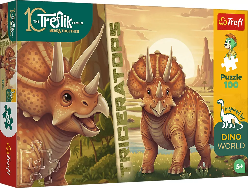 Puzzle 100 Inspired By Dino World TREF - tantis.pl