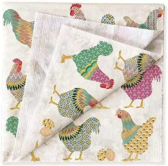 Serwetki Koguty i kury 33x33cm 20szt - tantis.pl