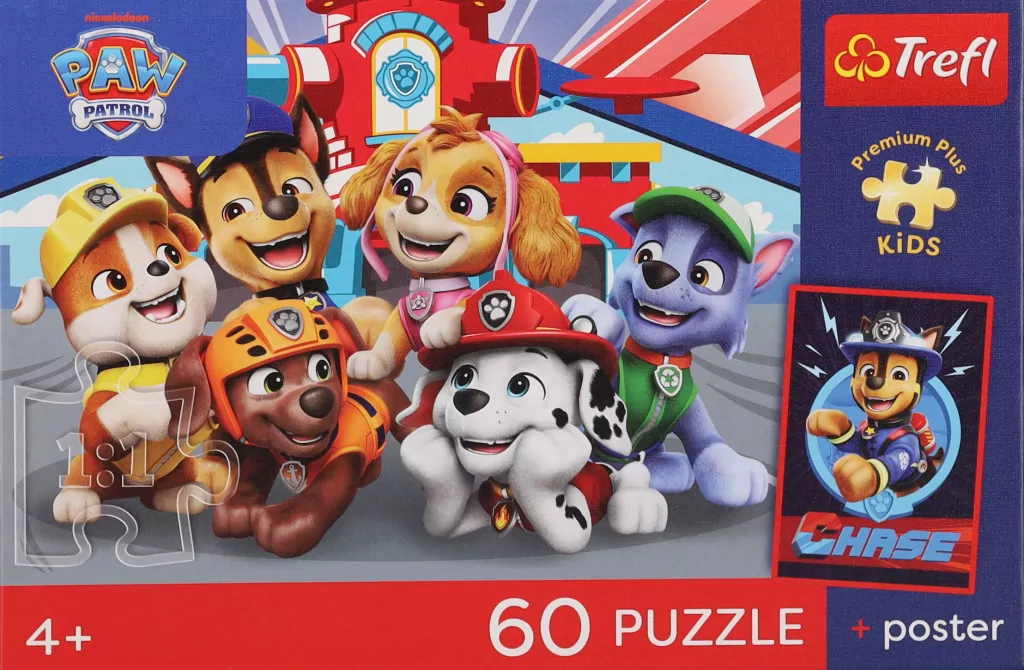 Puzzle 60 Psi Patrol + plakat TREFL - tantis.pl