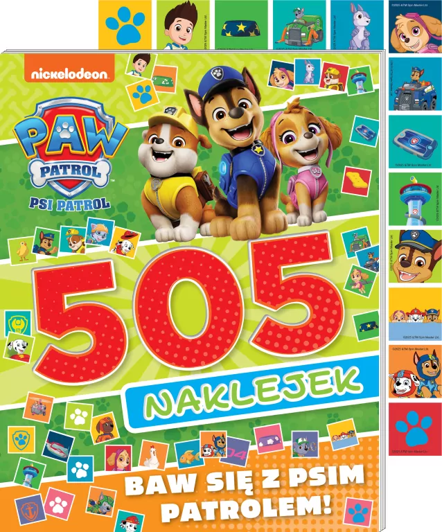 Psi Patrol. 505 naklejek. Baw się z Psim Patrolem - tantis.pl