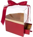 Pudełko Flower Box Diament czerwony ROZETTE - tantis.pl