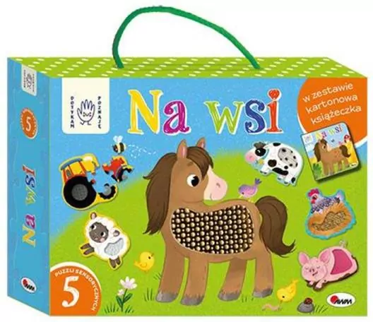 Na wsi. Box z puzzlami sensorycznymi. Dotykam poznaję - tantis.pl