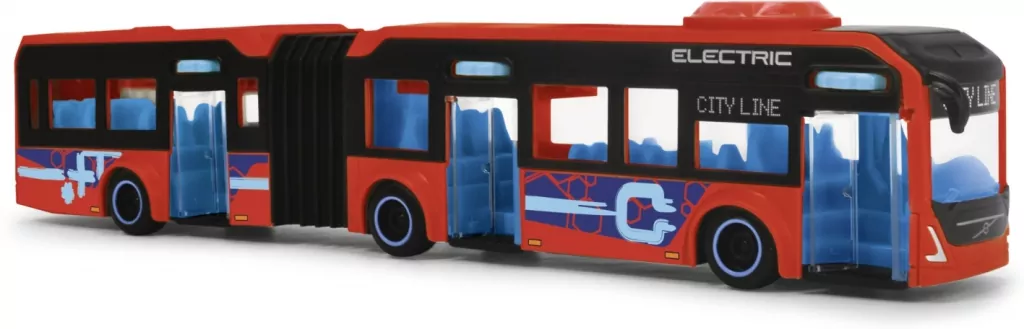 Autobus przegubowy czerwony Volvo 40cm - tantis.pl