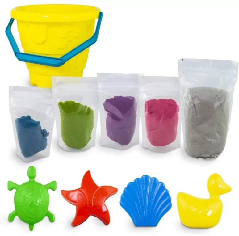 Piasek dynamiczny. Zestaw z wiaderkiem - tantis.pl