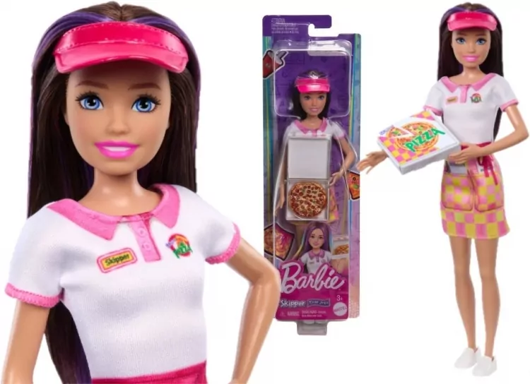 Barbie Skipper Pierwsza praca Dostawczyni pizzy - tantis.pl