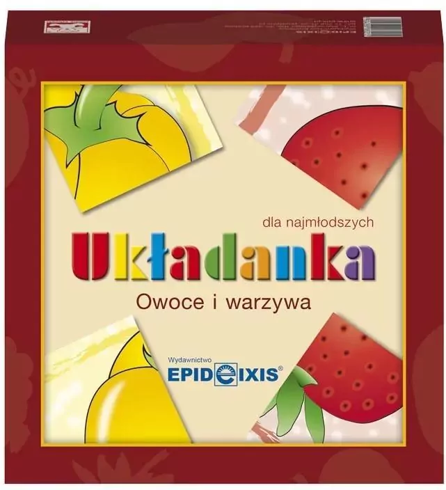 Owoce i warzywa. Układanka dla najmłodszych - tantis.pl