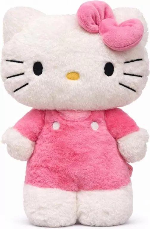 Hello Kitty Fluffy Plusz Ciemny Róż 40cm - tantis.pl
