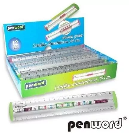 Linijka aluminiowa 20cm MIX - tantis.pl