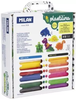 Plastelina z akcesoriami Wild Life 12 kol MILAN