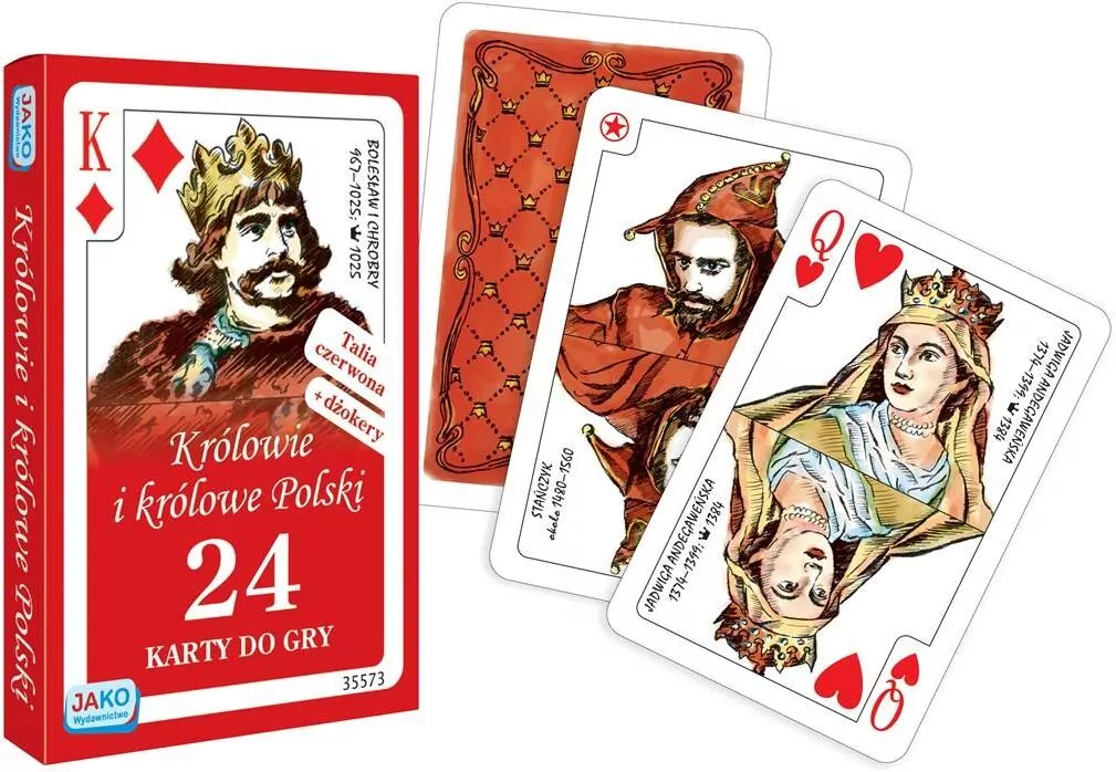 Królowie i królowe Polski. 24 karty do gry - tantis.pl