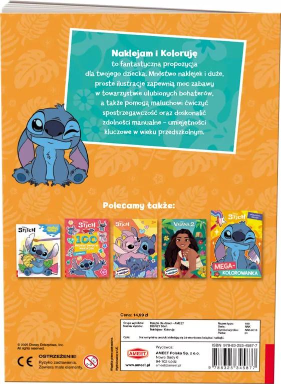 Stich. Naklejam i Koloruję - tantis.pl