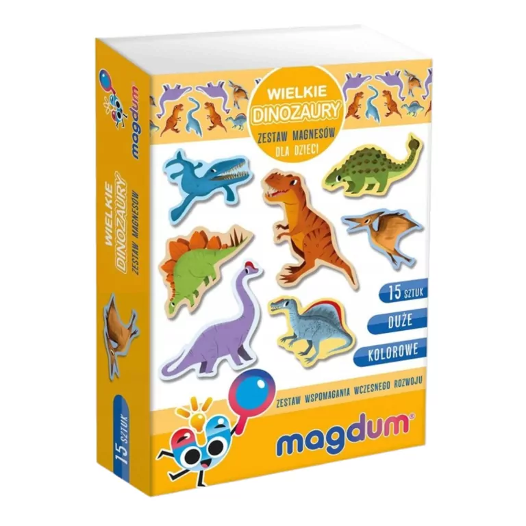 Duże dinozaury. Zestaw magnesów - tantis.pl