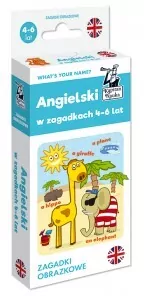 Angielski 4-6 lat. Zagadki obrazkowe. Kapitan Nauka - tantis.pl