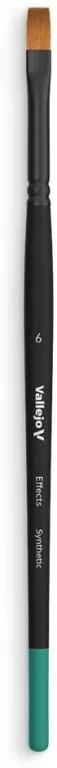 Vallejo: B04006 - Effects - Flat Rectangular Brush - Synthetic 6 - tantis.pl