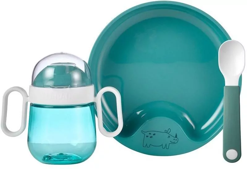 Zestaw obiadowy dziecięcy Mio Deep Turquoise 3el - tantis.pl