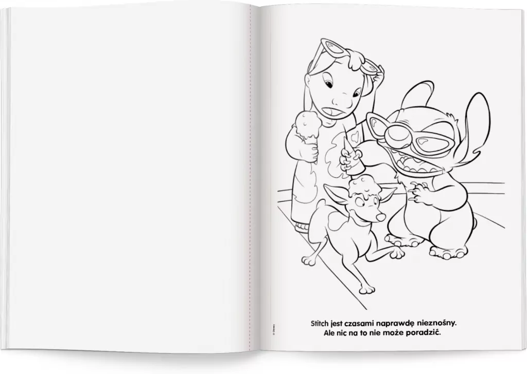Disney Stitch. Malowanka z farbami - tantis.pl