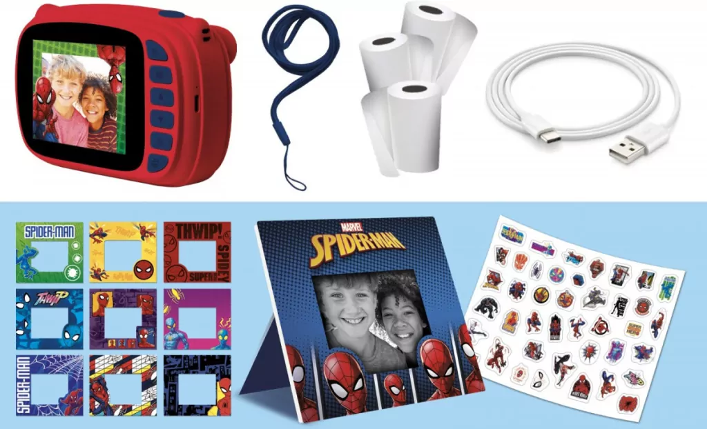 Spiderman aparat fotograficzny z drukarką - tantis.pl