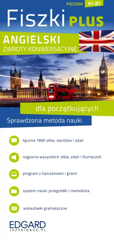 Fiszki plus. Angielski. Zwroty konwersacyjne dla początkujących - tantis.pl