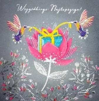 Karnet KW TŁ Prezent kolibry - tantis.pl
