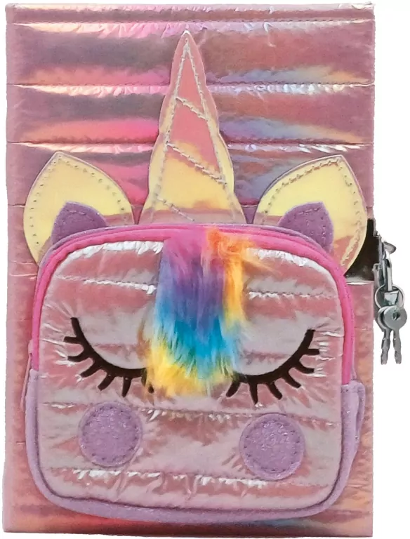 Pamiętnik Unicorn z kieszonką różowy STnux - tantis.pl