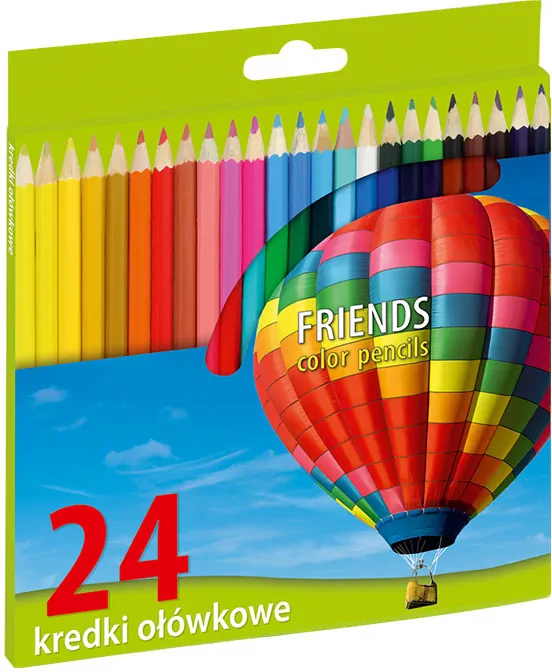 Kredki ołówkowe 24 kolory - tantis.pl
