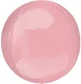 Balon foliowy kula pastelowa różowa 38x40cm - tantis.pl