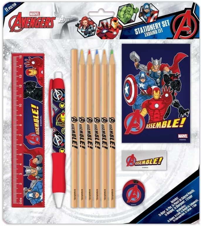 Przybory szkolne Avengers 11el - tantis.pl
