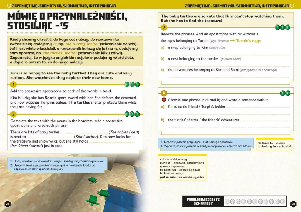 Język angielski. Minecraft. Megazadania 10+ - tantis.pl