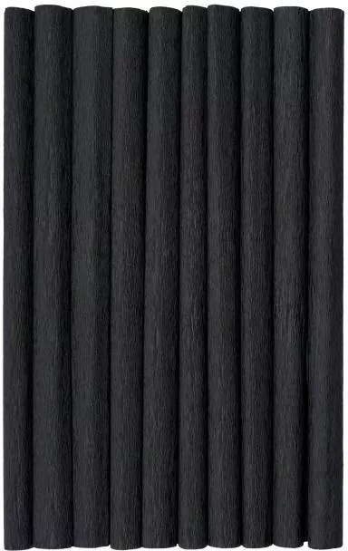 Bibuła marszczona czarna 50x200cm  HERLIZ - tantis.pl