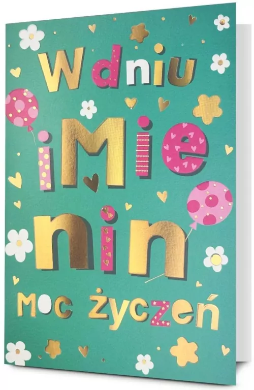 Karnet B6 Imieniny - tantis.pl