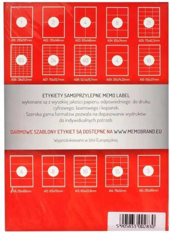 Starpak. Etykiety Samoprzylepne 210x148, 200 sztuk - tantis.pl