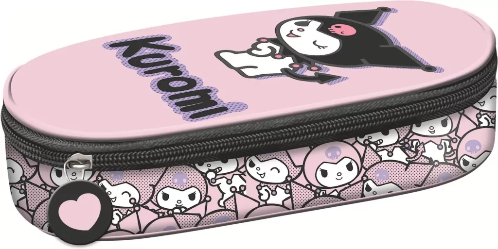 Piórnik z wewnętrzną klapką Kuromi Pink - tantis.pl