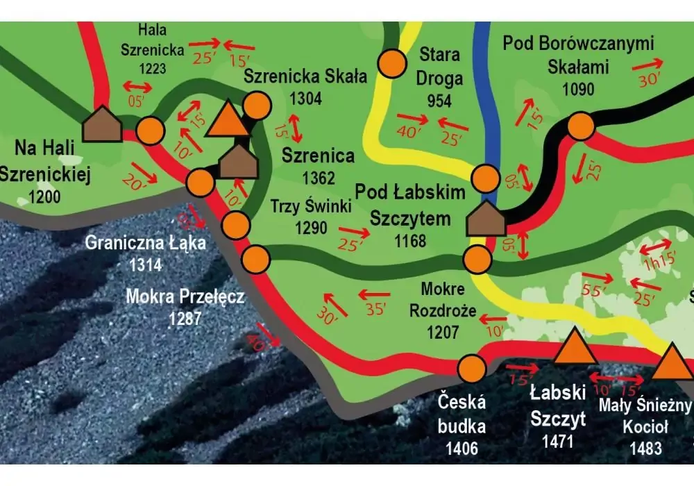 Karkonosze polskie: Mapa Zdrapka - tantis.pl