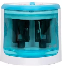 Temperówka elektryczna na dwa otwory, niebieska