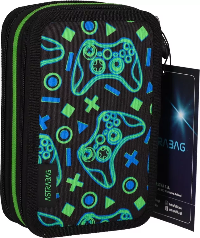 Piórnik potrójny z wyposaż. Jumbo Game On ASTRA - tantis.pl