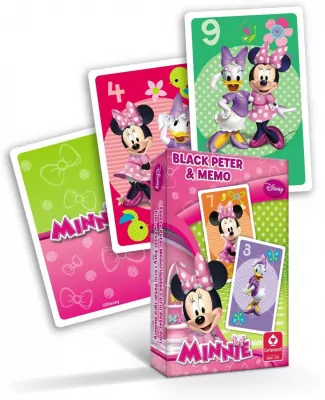 Karty do gry w piotrusia. Myszka Minnie