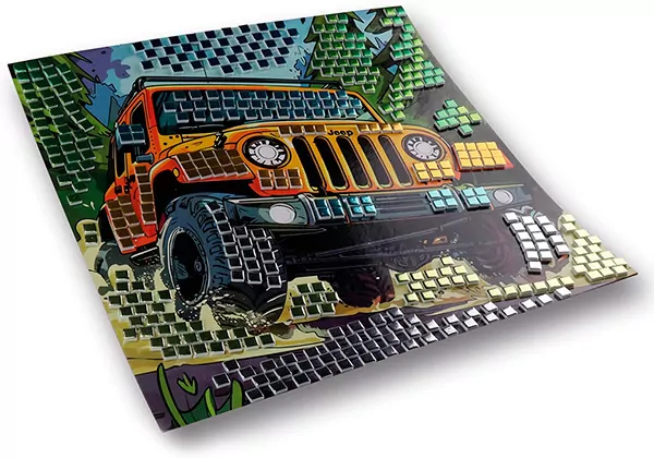 Mozaika piankowa auto terenowe 25x25cm - tantis.pl