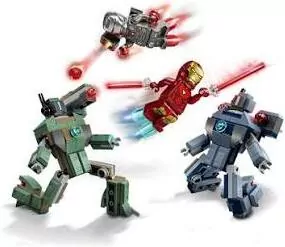 LEGO® Marvel. Iron Man i War Machine kontra drony Hammera 76320 - tantis.pl