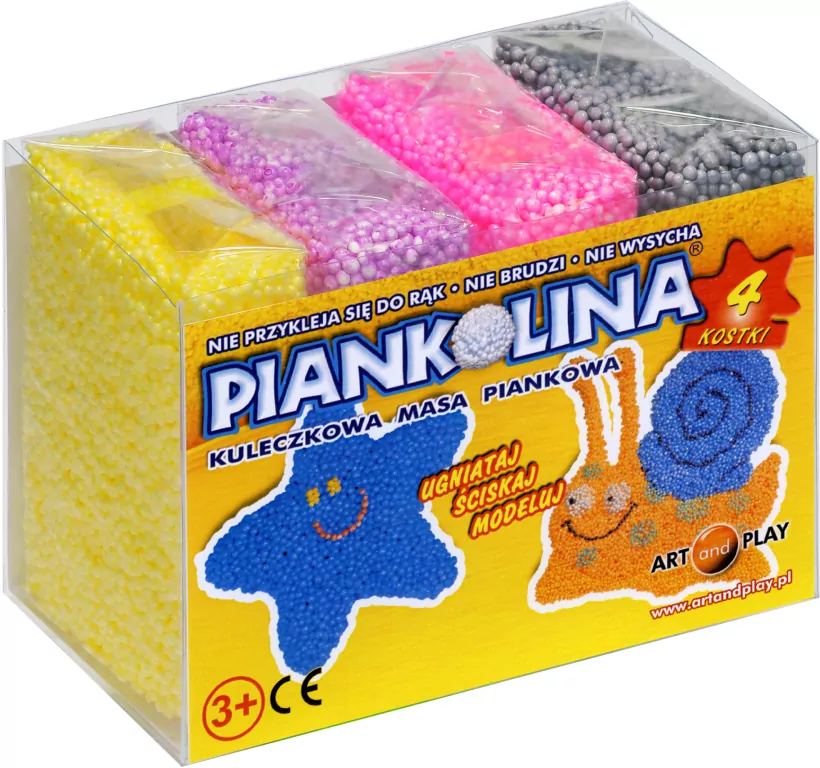 Piankolina. 4 kostki żółty - tantis.pl