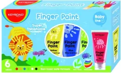 Farby do malowania palcami. 6 kolorów