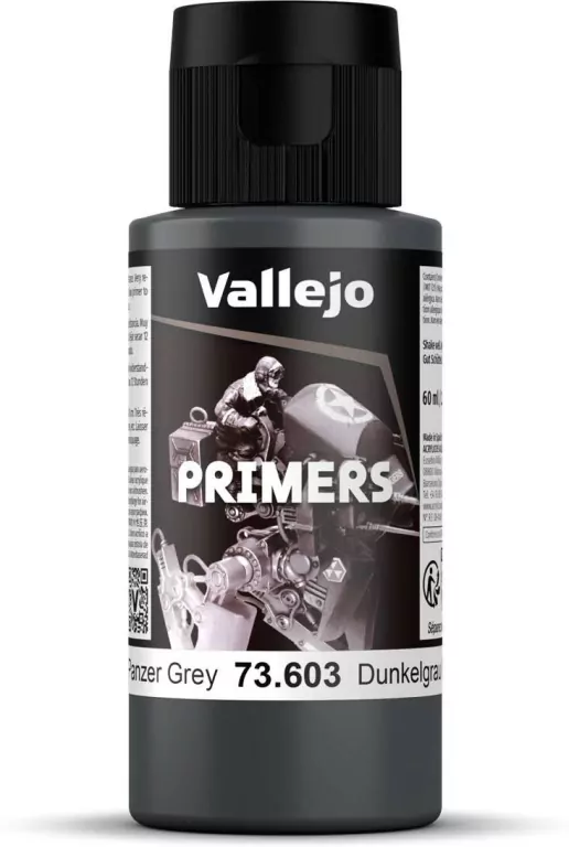 VALLEJO Podkład Akryl-Po liuretan. Szary60 ml - tantis.pl