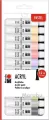 Farby akrylowe pastelowe 12ml 12 kolorów - tantis.pl